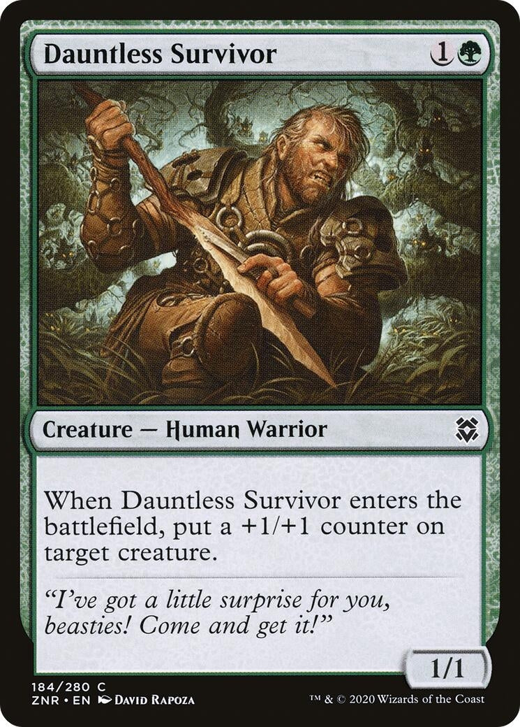 Image for Dauntless Survivor (Zendikar Rising) (184) - Magic: The Gathering