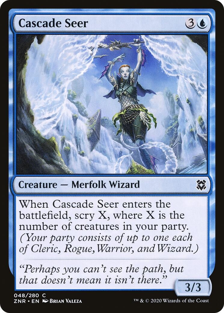 Image for Cascade Seer (Zendikar Rising) (48) - Magic: The Gathering