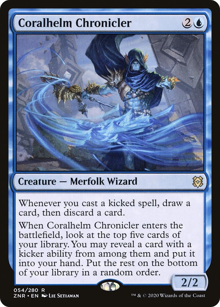 Image for Coralhelm Chronicler (Zendikar Rising) (54) - Magic: The Gathering
