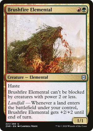 Image for Brushfire Elemental (Zendikar Rising) (221) - Magic: The Gathering