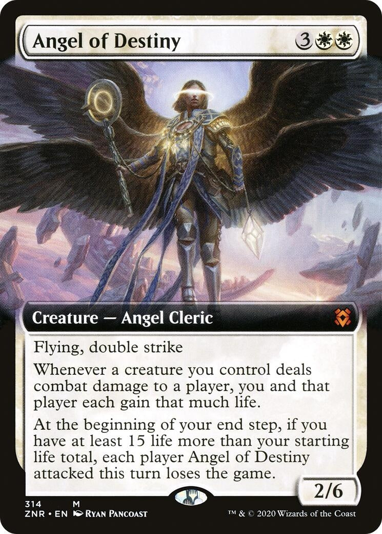 Image for Angel of Destiny (Extended Art) (Zendikar Rising) (314) - Magic: The Gathering