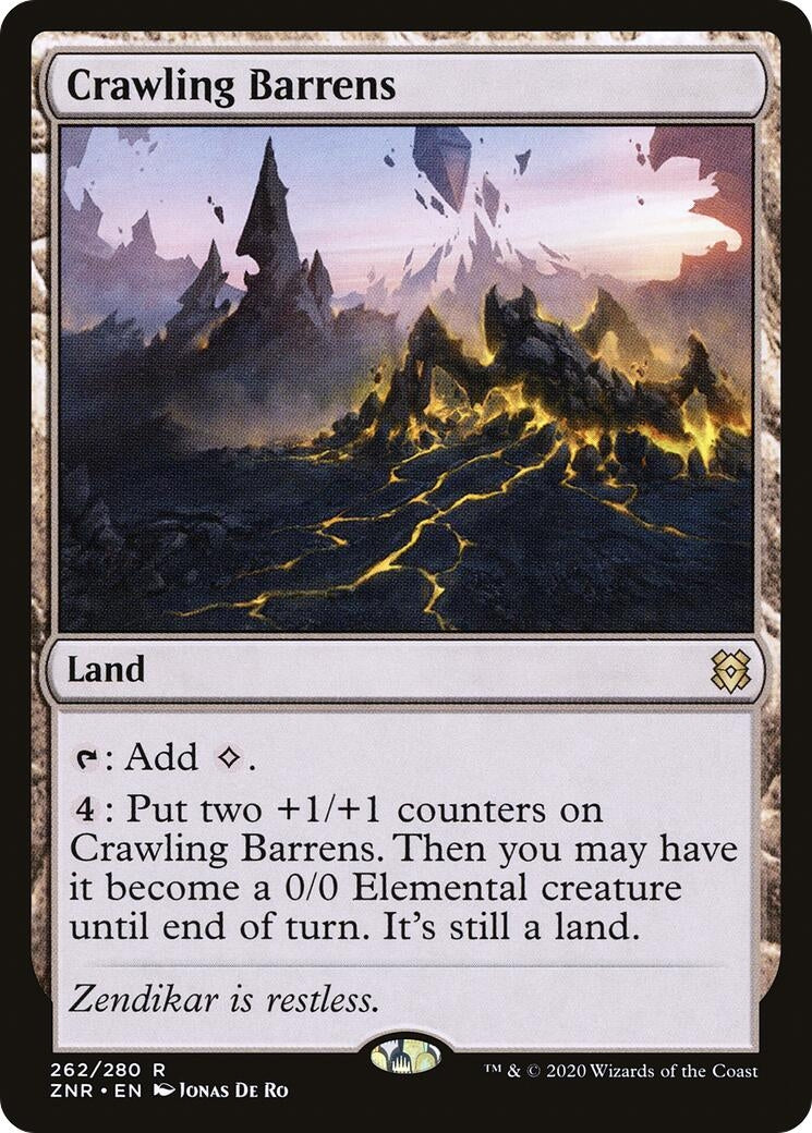 Image for Crawling Barrens (Zendikar Rising) (262) - Magic: The Gathering