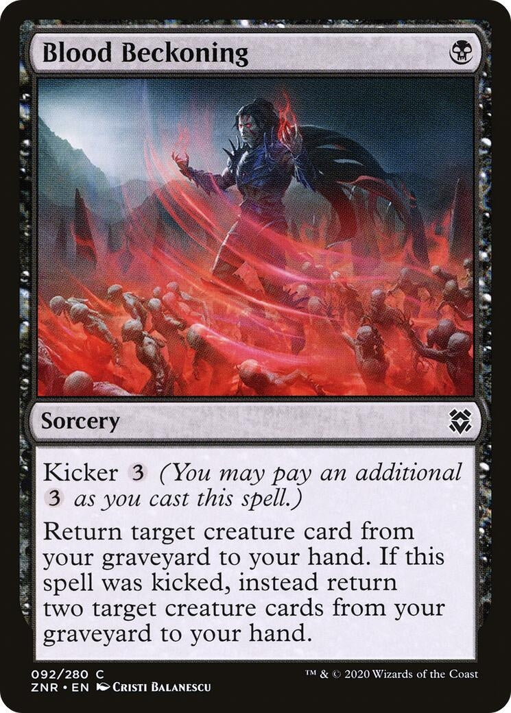 Image for Blood Beckoning (Zendikar Rising) (92) - Magic: The Gathering
