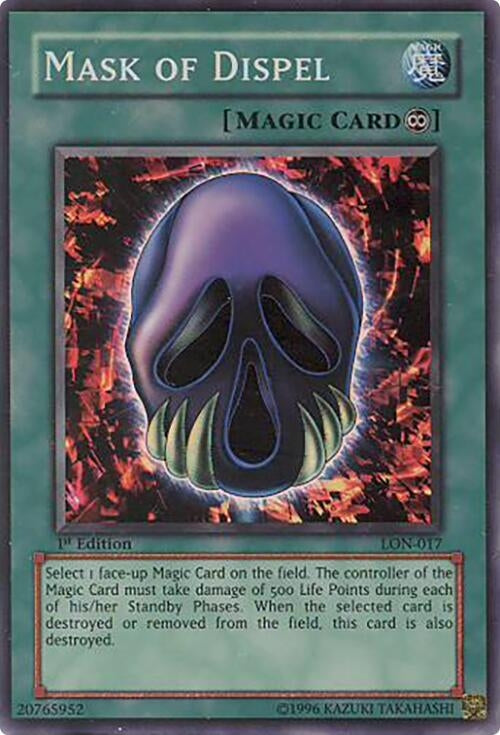 Image for Mask of Dispel (Labyrinth of Nightmare) (LON-017) - YuGiOh