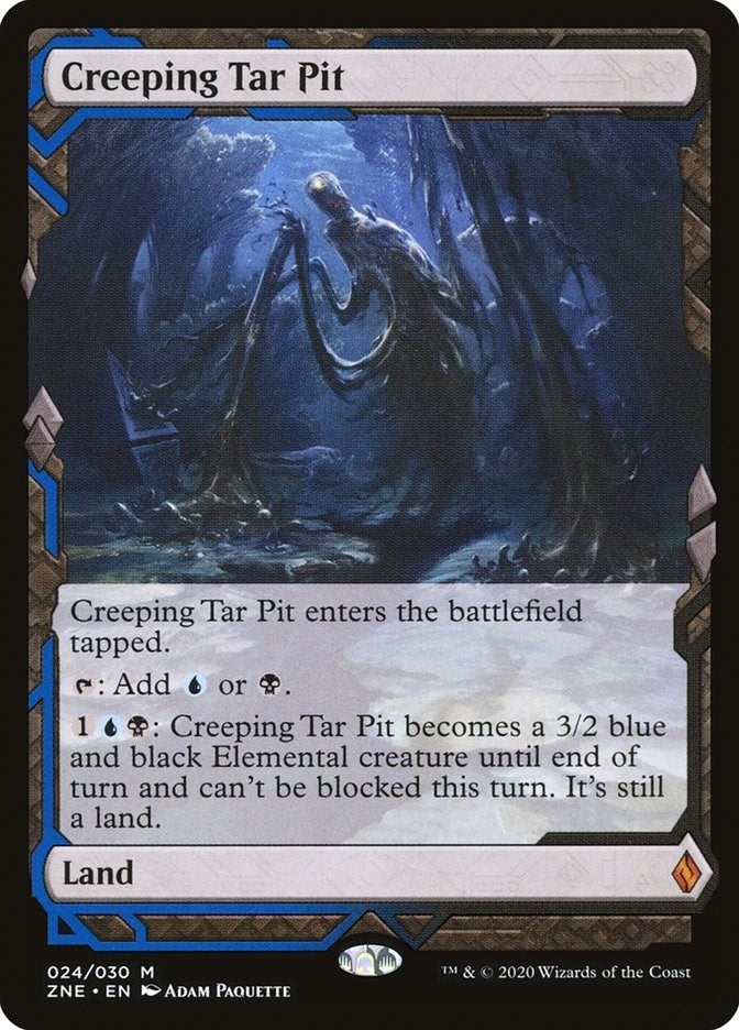 Image for Creeping Tar Pit (Zendikar Rising Expeditions) (24) - Magic: The Gathering