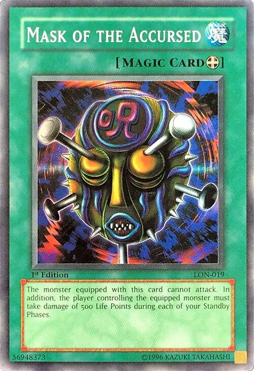 Image for Mask of the Accursed (Labyrinth of Nightmare) (LON-019) - YuGiOh