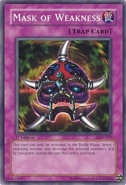 Image for Mask of Weakness (Labyrinth of Nightmare) (LON-015) - YuGiOh