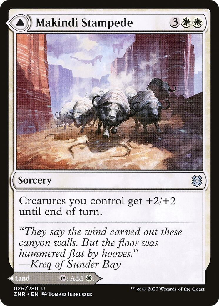 Image for Makindi Stampede (Zendikar Rising) (26) - Magic: The Gathering