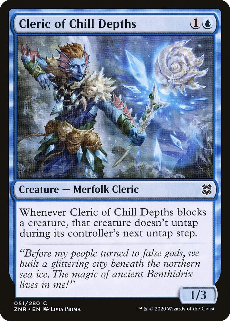Image for Cleric of Chill Depths (Zendikar Rising) (51) - Magic: The Gathering