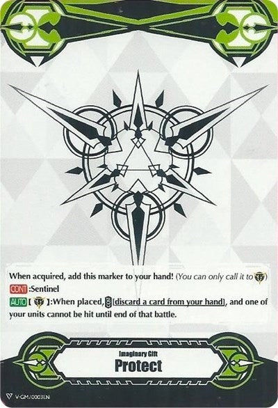 Image for Imaginary Gift [Protect] // [Protect II] Double-sided Gift Marker (Gift Markers) (V-GM/0003EN // V-GM2/0003EN) - Cardfight Vanguard