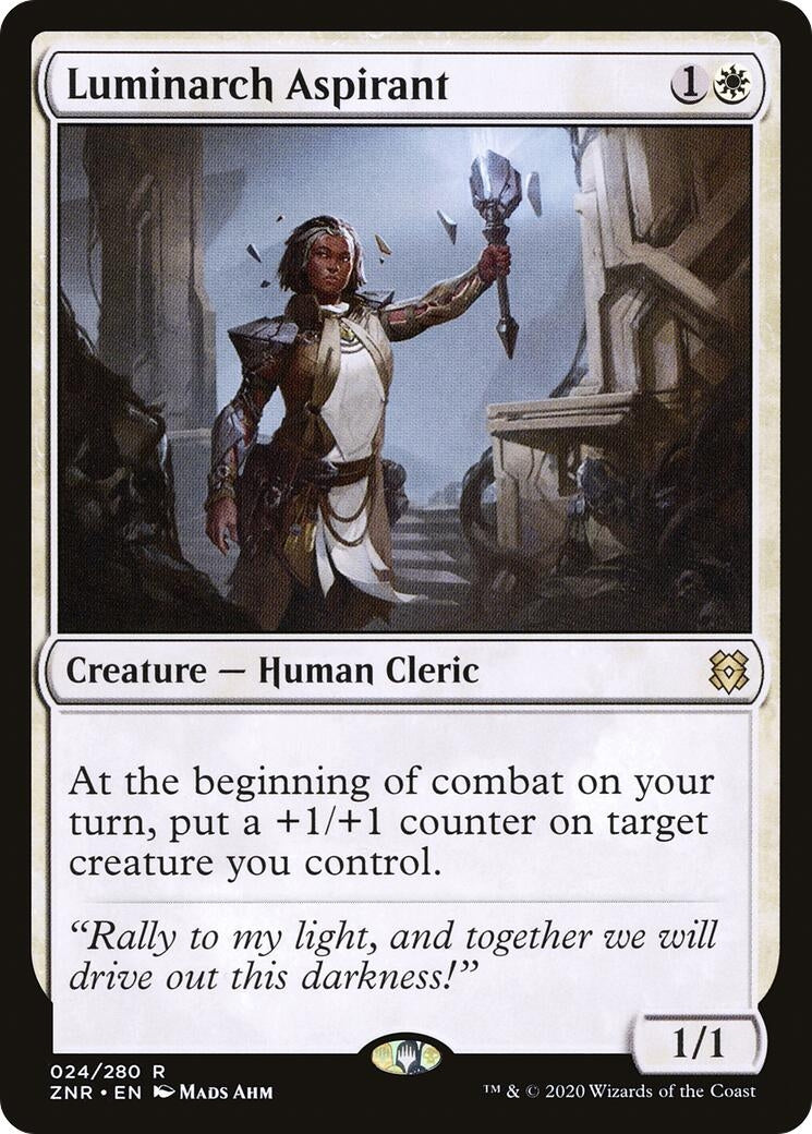 Image for Luminarch Aspirant (Zendikar Rising) (24) - Magic: The Gathering