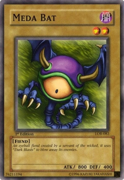 Image for Meda Bat (The Legend of Blue Eyes White Dragon) (LOB-083) - YuGiOh