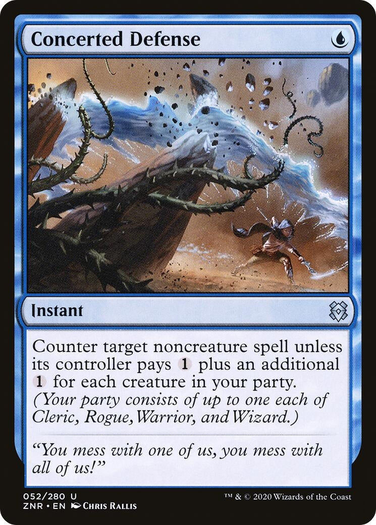 Image for Concerted Defense (Zendikar Rising) (52) - Magic: The Gathering