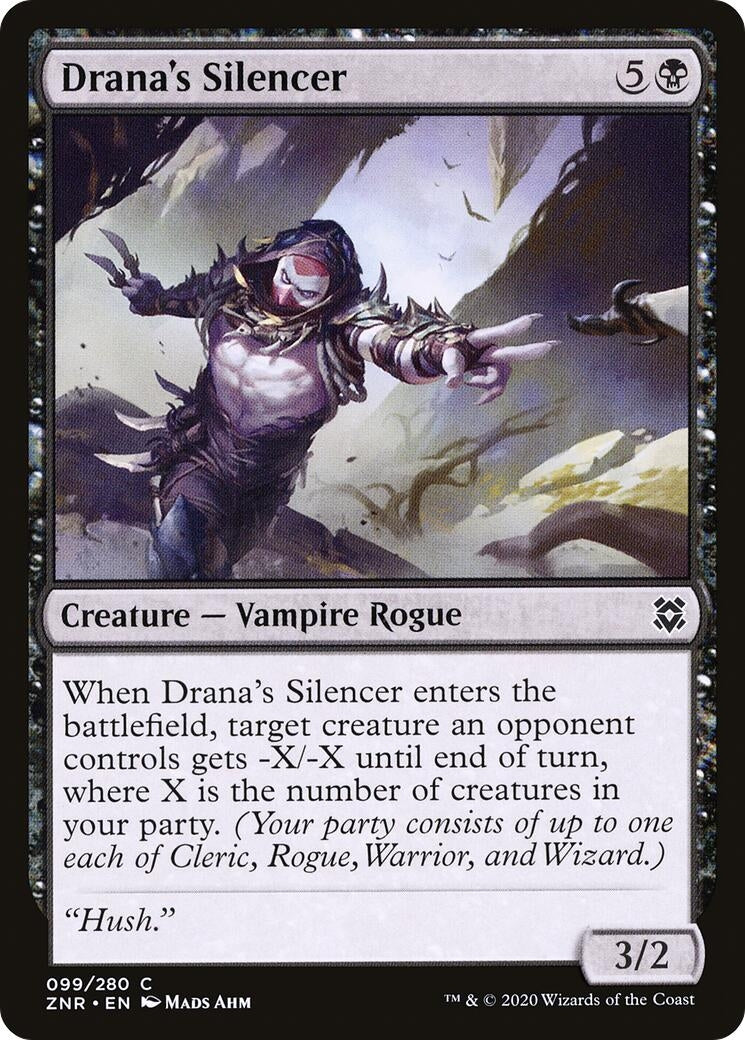 Image for Drana's Silencer (Zendikar Rising) (99) - Magic: The Gathering