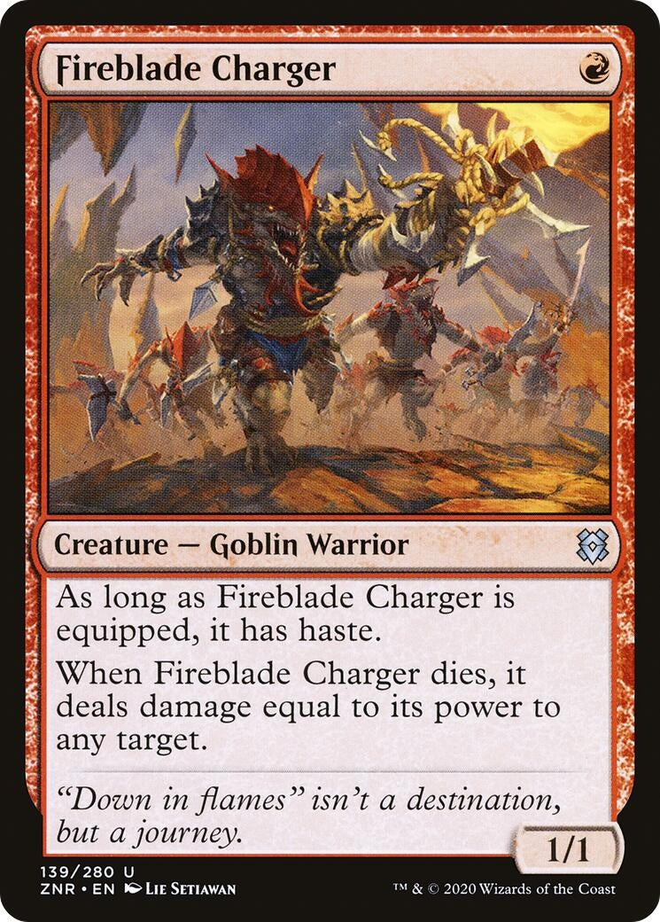 Image for Fireblade Charger (Zendikar Rising) (139) - Magic: The Gathering