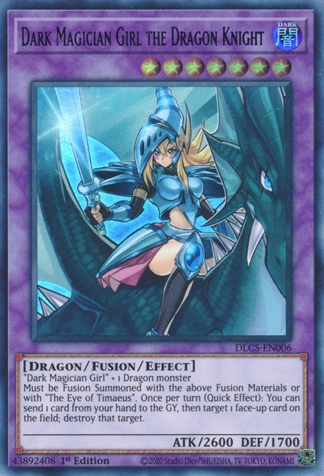 Image for Dark Magician Girl the Dragon Knight (Purple) (Dragons of Legend: The Complete Series) (DLCS-EN006) - YuGiOh