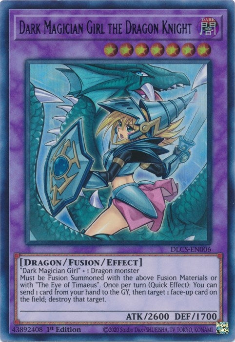 Image for Dark Magician Girl the Dragon Knight (Alternate Art) (Purple) (Dragons of Legend: The Complete Series) (DLCS-EN006) - YuGiOh