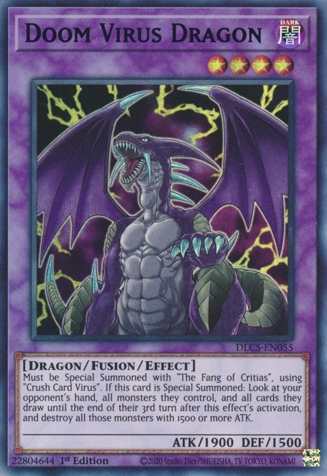 Image for Doom Virus Dragon (Purple) (Dragons of Legend: The Complete Series) (DLCS-EN055) - YuGiOh