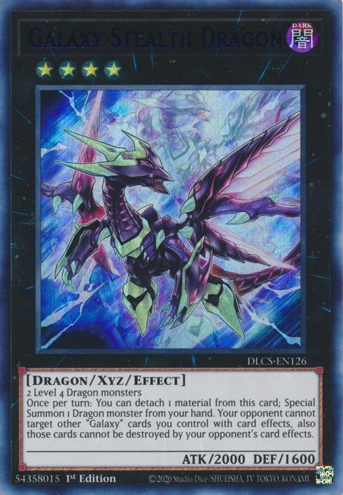Image for Galaxy Stealth Dragon (Blue) (Dragons of Legend: The Complete Series) (DLCS-EN126) - YuGiOh