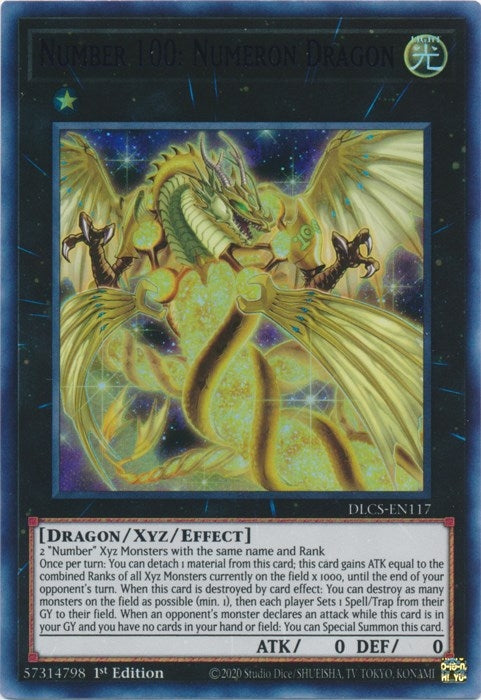 Image for Number 100: Numeron Dragon (Purple) (Dragons of Legend: The Complete Series) (DLCS-EN117) - YuGiOh