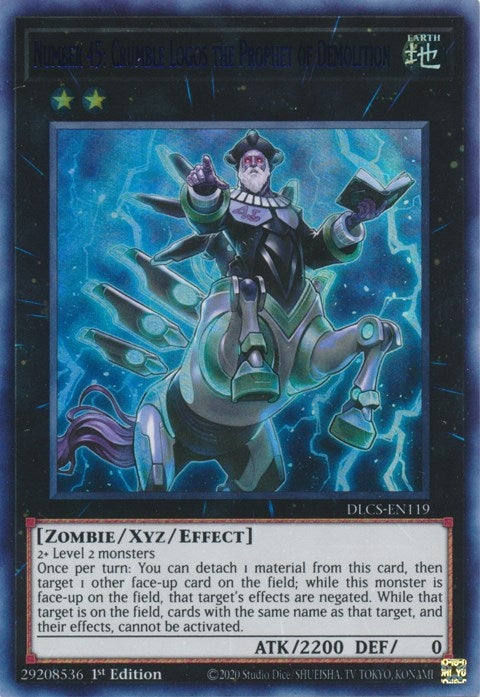 Image for Number 45: Crumble Logos the Prophet of Demolition (Blue) (Dragons of Legend: The Complete Series) (DLCS-EN119) - YuGiOh