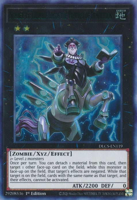 Image for Number 45: Crumble Logos the Prophet of Demolition (Green) (Dragons of Legend: The Complete Series) (DLCS-EN119) - YuGiOh