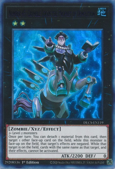Image for Number 45: Crumble Logos the Prophet of Demolition (Purple) (Dragons of Legend: The Complete Series) (DLCS-EN119) - YuGiOh