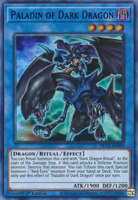 Image for Paladin of Dark Dragon (Blue) (Dragons of Legend: The Complete Series) (DLCS-EN069) - YuGiOh