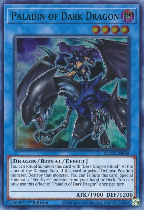 Image for Paladin of Dark Dragon (Green) (Dragons of Legend: The Complete Series) (DLCS-EN069) - YuGiOh