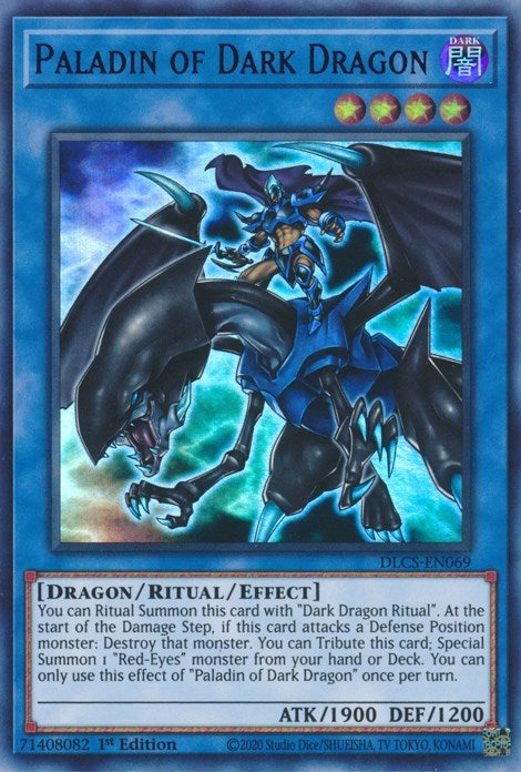 Image for Paladin of Dark Dragon (Purple) (Dragons of Legend: The Complete Series) (DLCS-EN069) - YuGiOh