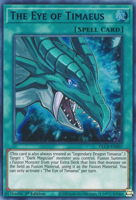 Image for The Eye of Timaeus (Blue) (Dragons of Legend: The Complete Series) (DLCS-EN007) - YuGiOh