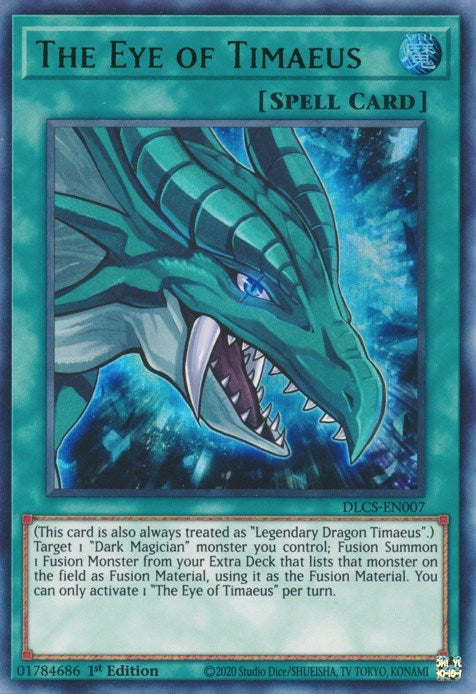 Image for The Eye of Timaeus (Green) (Dragons of Legend: The Complete Series) (DLCS-EN007) - YuGiOh
