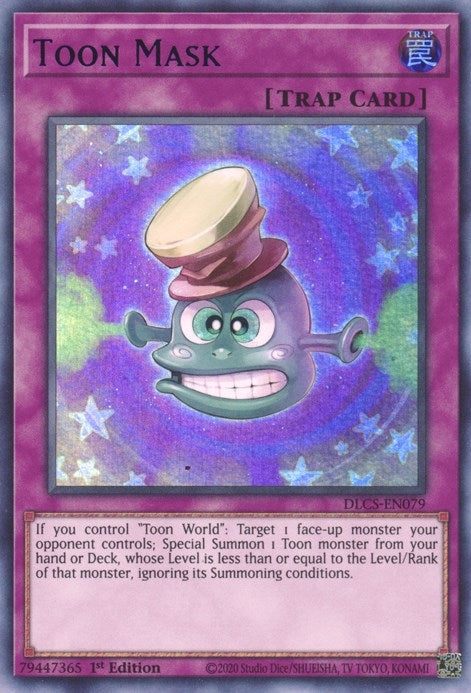 Image for Toon Mask (Blue) (Dragons of Legend: The Complete Series) (DLCS-EN079) - YuGiOh