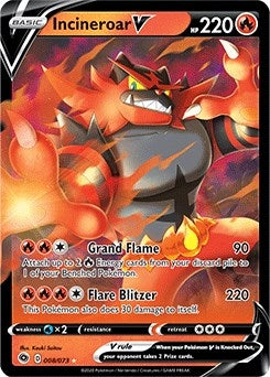 Image for Incineroar V (Champion's Path) (08/73) - Pokemon