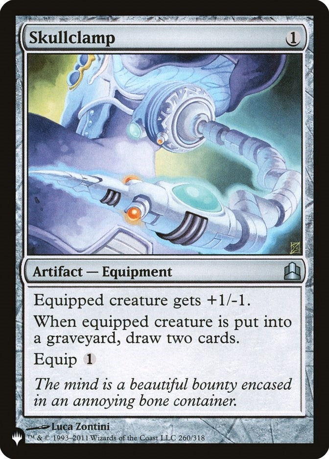 Image for Skullclamp (CMD) (The List Reprints) (260/318) - Magic: The Gathering