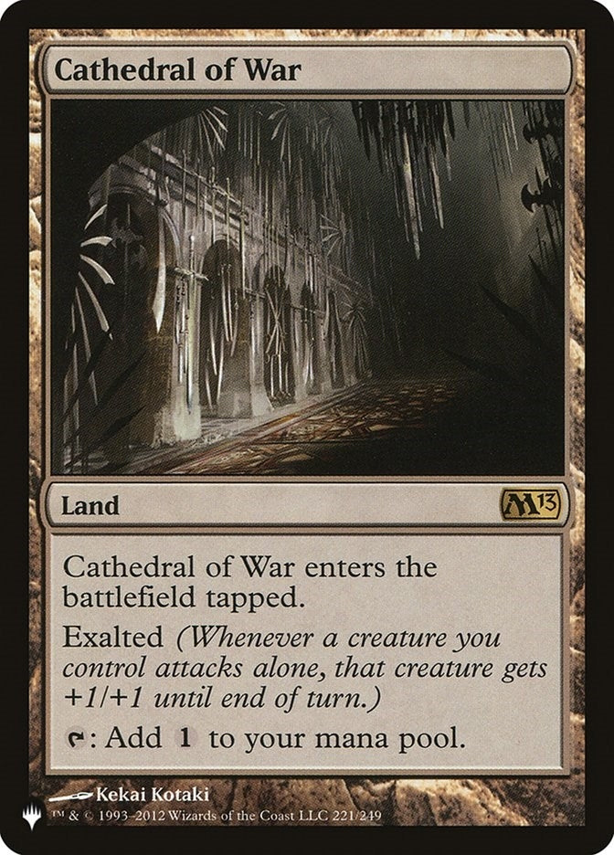 Image for Cathedral of War (The List Reprints) (221/249) - Magic: The Gathering