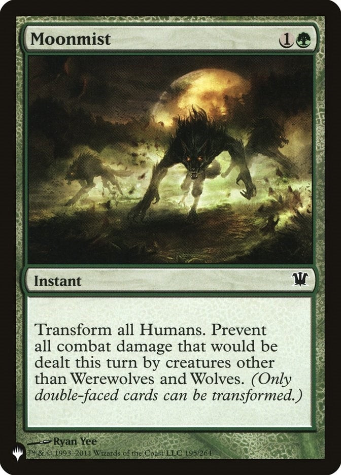 Image for Moonmist (The List Reprints) (195/264) - Magic: The Gathering