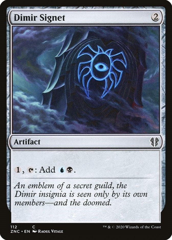 Image for Dimir Signet (Commander: Zendikar Rising) (112) - Magic: The Gathering
