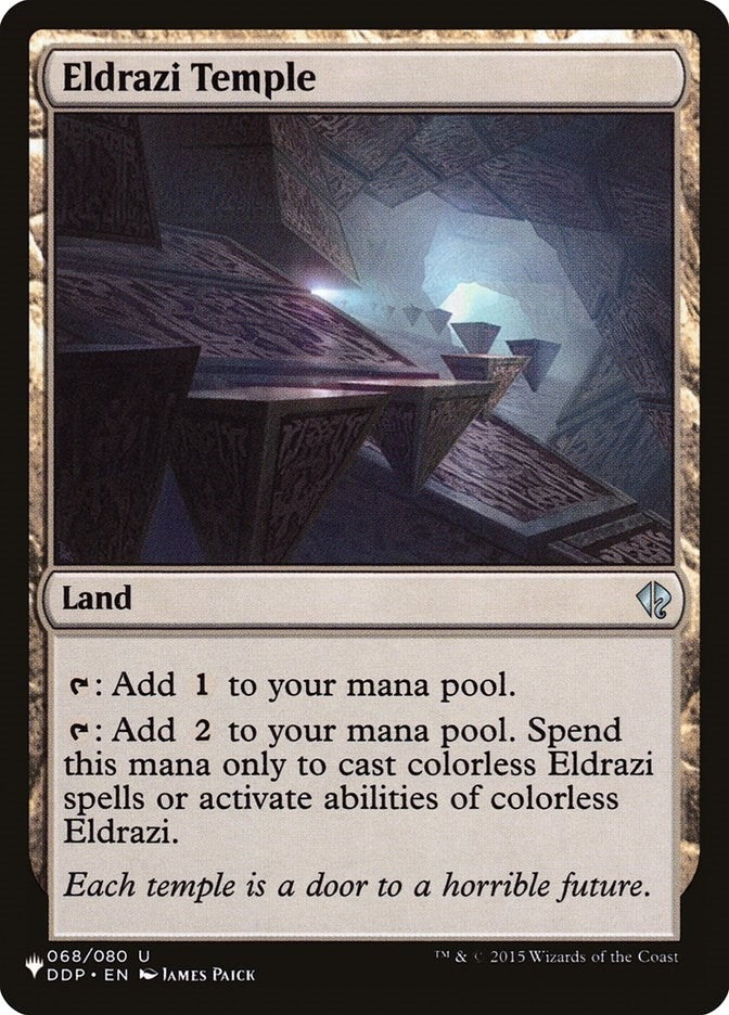 Image for Eldrazi Temple (The List Reprints) (068/080) - Magic: The Gathering