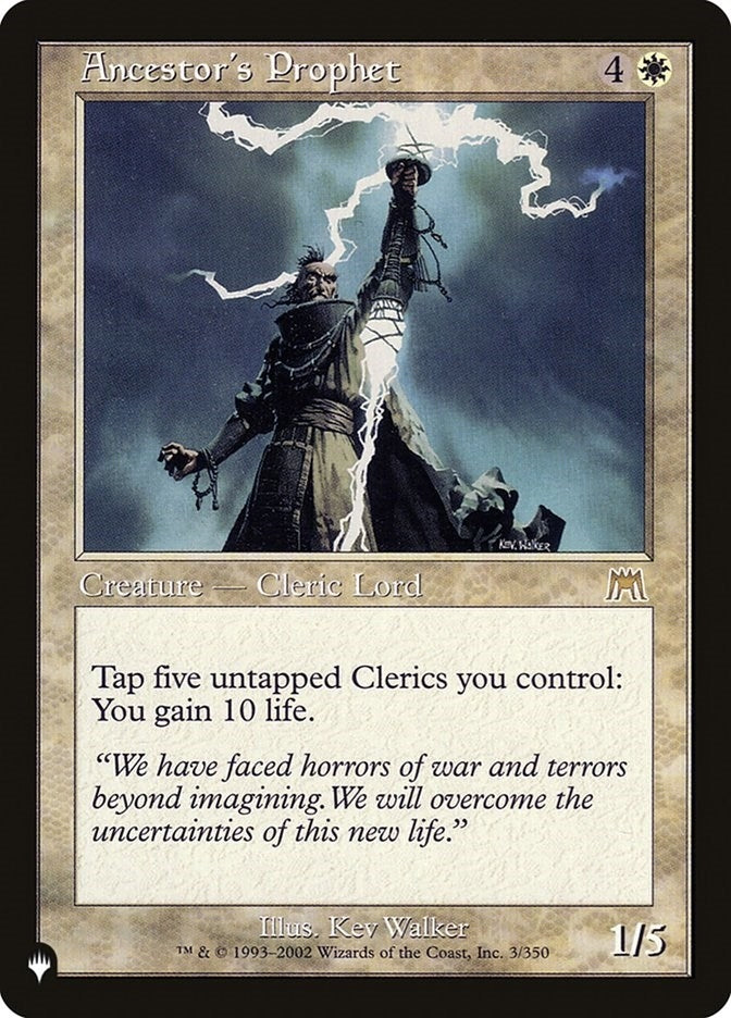 Image for Ancestor's Prophet (The List Reprints) (3/350) - Magic: The Gathering