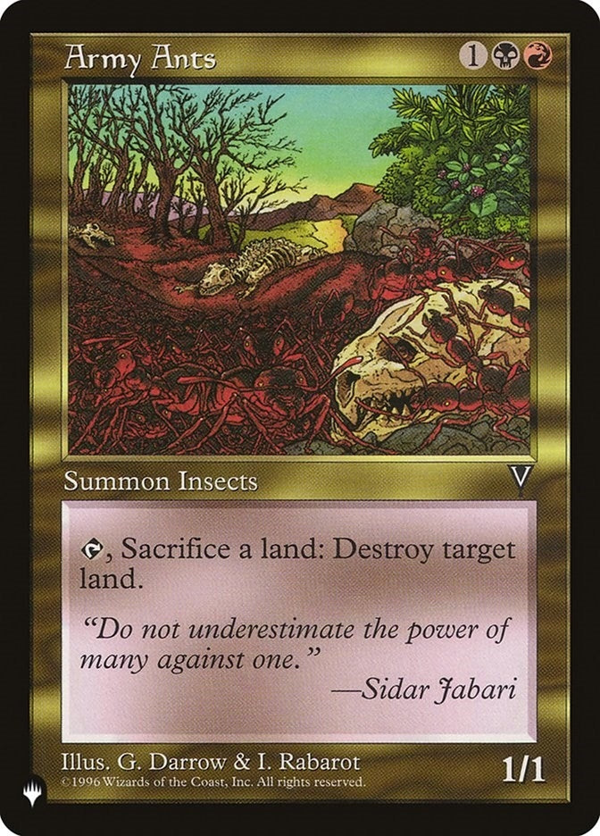 Image for Army Ants (The List Reprints) - Magic: The Gathering