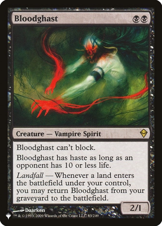 Image for Bloodghast (The List Reprints) (83/249) - Magic: The Gathering