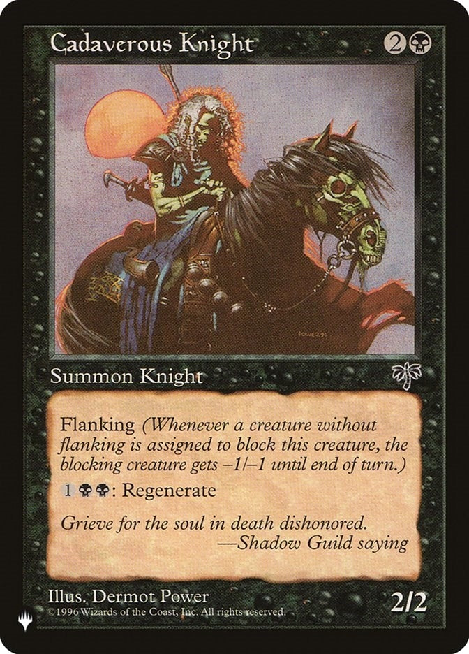 Image for Cadaverous Knight (The List Reprints) - Magic: The Gathering