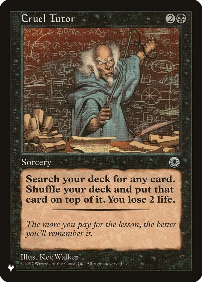 Image for Cruel Tutor (The List Reprints) - Magic: The Gathering