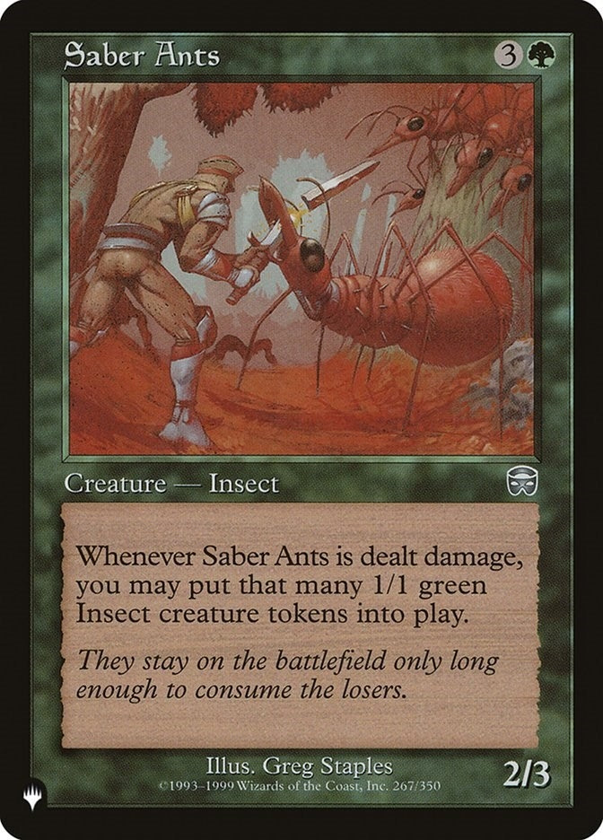 Image for Saber Ants (The List Reprints) (267/350) - Magic: The Gathering