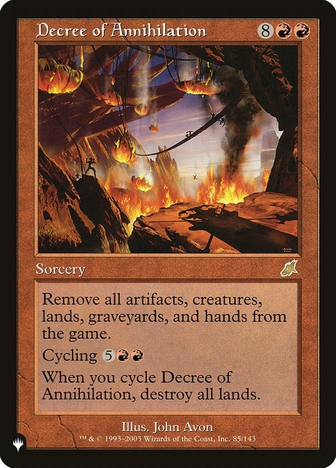 Image for Decree of Annihilation (The List Reprints) (85/143) - Magic: The Gathering