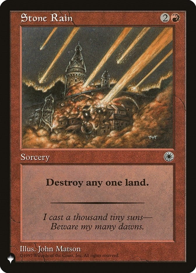 Image for Stone Rain (The List Reprints) - Magic: The Gathering