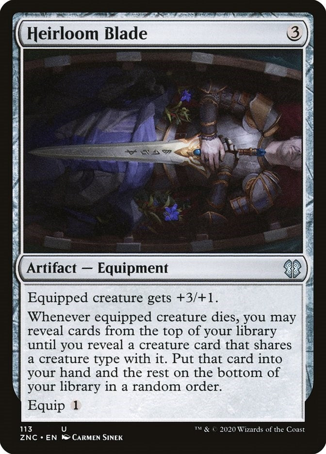 Image for Heirloom Blade (Commander: Zendikar Rising) (113) - Magic: The Gathering