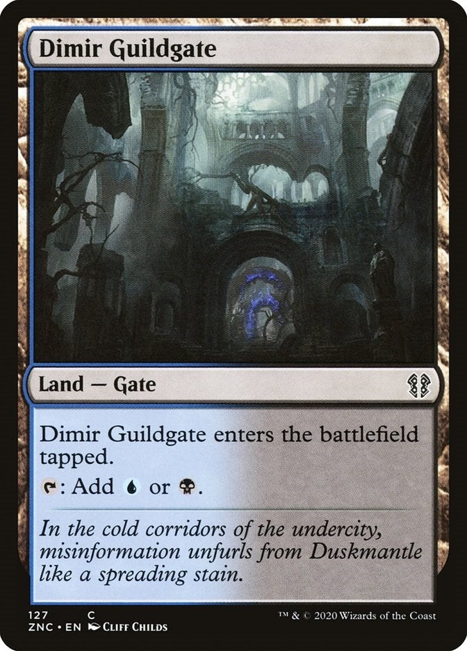 Image for Dimir Guildgate (Commander: Zendikar Rising) (127) - Magic: The Gathering