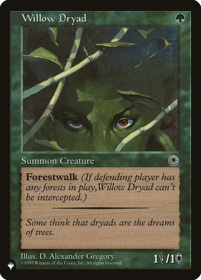 Image for Willow Dryad (The List Reprints) - Magic: The Gathering